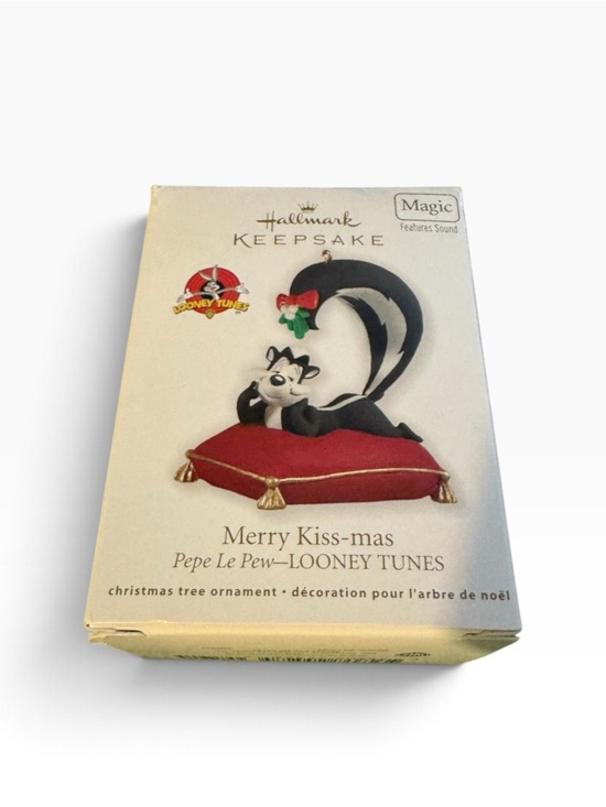 Hallmark Other - Merry Kiss-mas Pepe Le Pew Looney Tunes Christmas Ornament - Black & Red